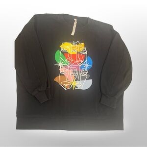 Lululemon Womens Multicolor Pride Collection Graphic Pullover Sweatshirt Size 12